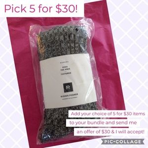 Richer Poorer Reina Over the Knee Socks NIP